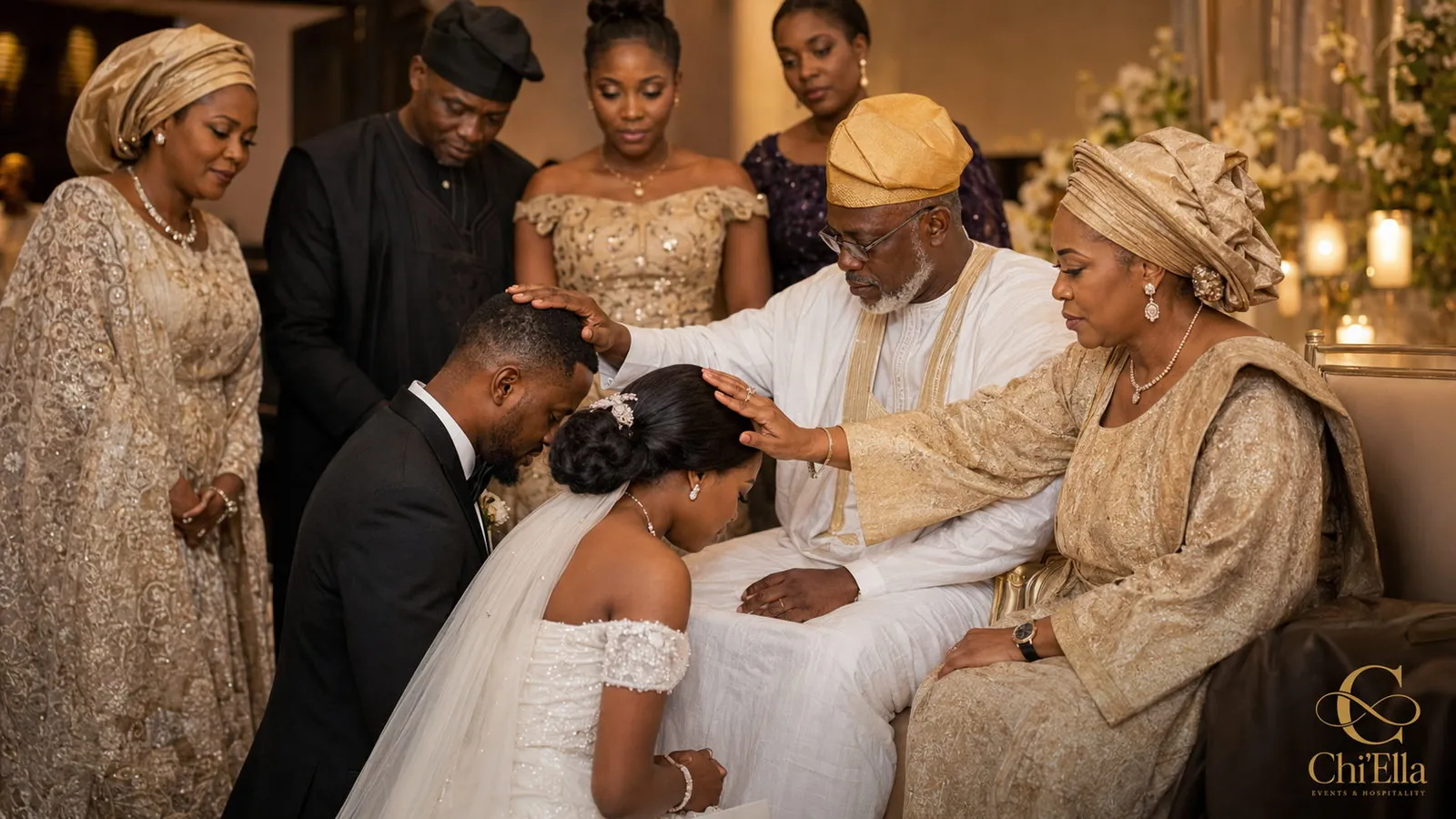Traditional owambe décor