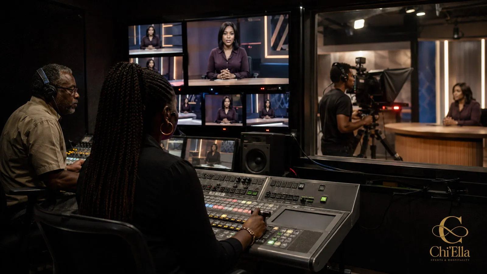 Television gallery and vision mixing