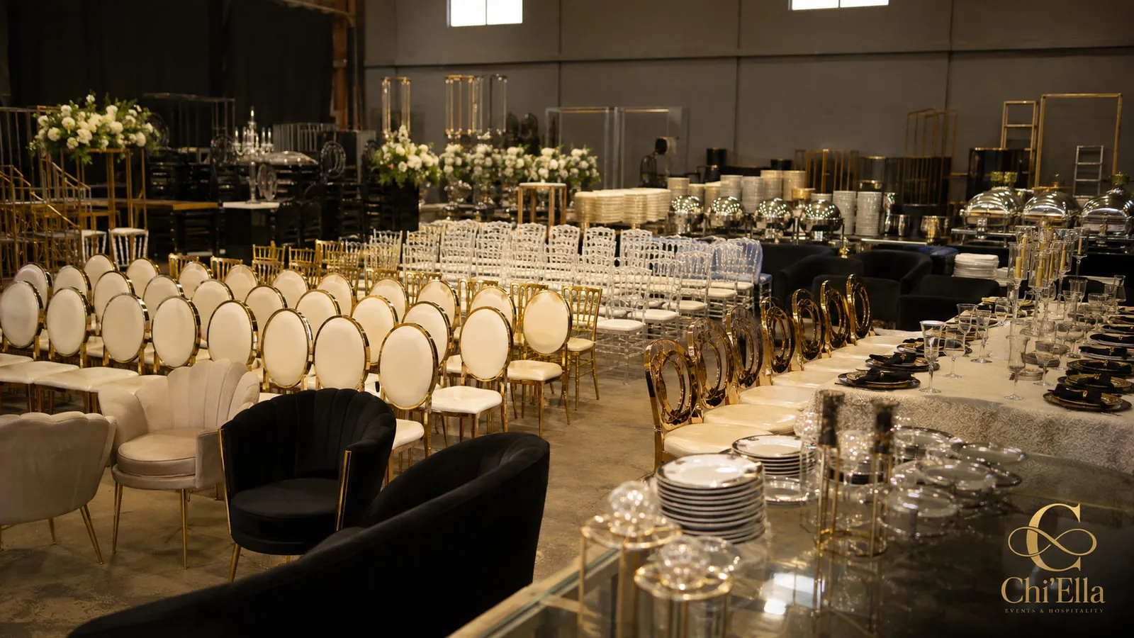 Padded banquet chair